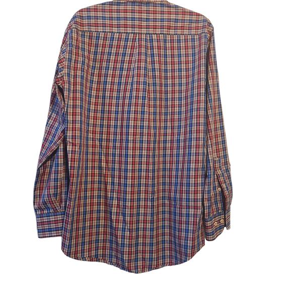 Peter Millar Plaid Button-down Shirt, 100% Cotton, long sleeved, size M Medium - Picture 4 of 12
